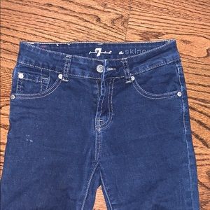 7 For All ManKind skinny jeans.